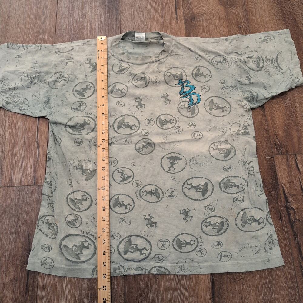 VTG BD Adult Large Shirt Surf Skater Beach Hawaii Maui Ocean Single Stitch AOP - Picture 5 of 8